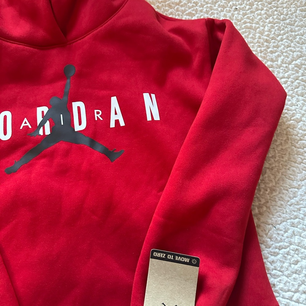 Jordan Red Pullover with Logo